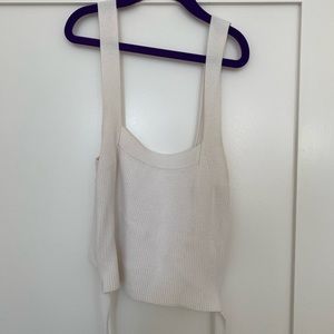 Urban Outfitters White Wrap Crop Top